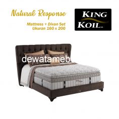 Bed Set Size 160 - KING KOIL Natural Response 160 Set  - FREE Mattress Protector